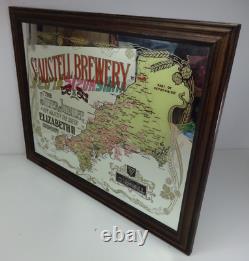 Vintage Pub Mirror St Austell Brewery Cornwall 1977 Jubilee Limited Edition 68cm