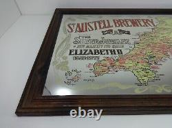 Vintage Pub Mirror St Austell Brewery Cornwall 1977 Jubilee Limited Edition 68cm