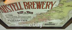 Vintage Pub Mirror St Austell Brewery Cornwall 1977 Jubilee Limited Edition 68cm