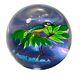 Vtg Caithness Scotland Kingfisher Art Glass Paperweight Limited Edition 243/250