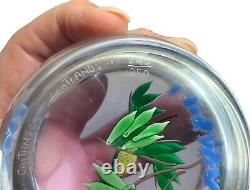 Vtg Caithness Scotland KINGFISHER Art Glass Paperweight Limited Edition 243/250