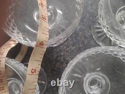 Vtg Waterford Crystal Boyne Pattern 6 Champagne Coupes / Sherbet Dish Excellent