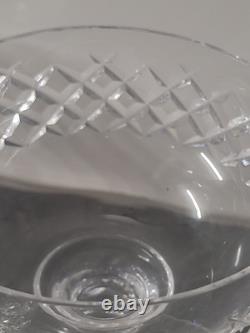 Vtg Waterford Crystal Boyne Pattern 6 Champagne Coupes / Sherbet Dish Excellent