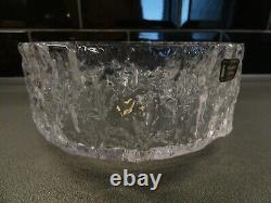 WHITEFRIARS Bark effect 8 inch Clear Fruit Bowl