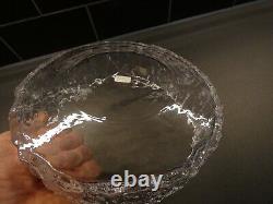 WHITEFRIARS Bark effect 8 inch Clear Fruit Bowl