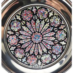 Washington Cathedral Vintage Stained Glass Limited Edition Large Rose Window His