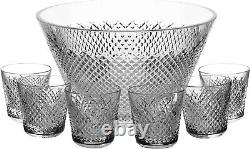 Waterford Alana Limited Edition Punch Bowl And 6 Glasses New