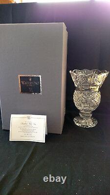 Waterford Collectible Crystal Bnib 10 Fitzwilliam Thistle Vase Limited Edition