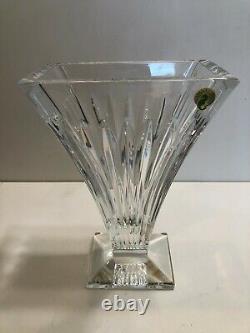 Waterford Crystal Clarion Limited Edition Flower Vase, 9 3/4 Tall, has Monogram