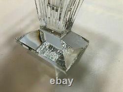 Waterford Crystal Clarion Limited Edition Flower Vase, 9 3/4 Tall, has Monogram