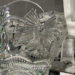 Waterford Limited Edition Crystal Holiday Ribbons Footed Bowl 444/4500 COA & Box