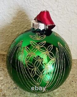 Waterford Limited Edition Numbered #4099/15000 Holiday Glass Ball Ornament