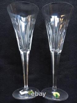 Waterford Millennium Love Flute Pair Crystal Toasting Glasses Limited Edition