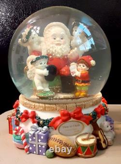 Westland Musical Snow Globe Time To Dash Limited Edition Santa Angels Elf