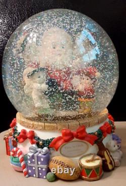 Westland Musical Snow Globe Time To Dash Limited Edition Santa Angels Elf