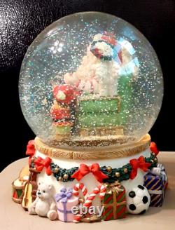 Westland Musical Snow Globe Time To Dash Limited Edition Santa Angels Elf