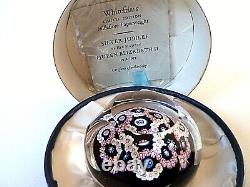 Whitefriars Glass Queen Elizabeth 2 Facet Cut Paperweight Boxed-limited Edition