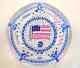 Whitefriars Large Usa Flag Paperweight Limited Edition Number 84