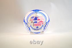 Whitefriars Large USA Flag Paperweight Limited Edition Number 84