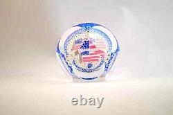 Whitefriars Large USA Flag Paperweight Limited Edition Number 84