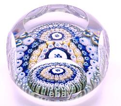 Whitefriars Mayflower Silhouette Millefiori Glass Paperweight