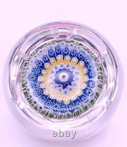 Whitefriars Mayflower Silhouette Millefiori Glass Paperweight