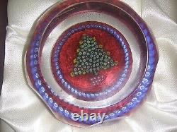 Whitefriars Rare Limited Edition Christmas Tree Art Glass Paperweight boxed