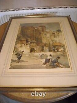 William Russell Flint Limited edition print. Beyond the walls. Framed & Glassed