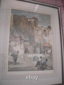 William Russell Flint Limited edition print. Beyond the walls. Framed & Glassed