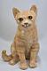 Winstanley Limited Edition Pottery Millennium Ginger Cat 99/200 Glass Eyes