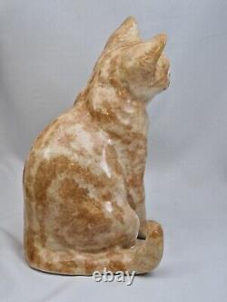 Winstanley Limited Edition Pottery Millennium Ginger Cat 99/200 Glass Eyes