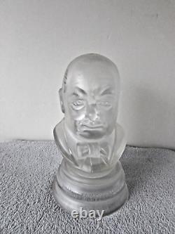 Winston Churchill bust, WW2 memorabilia Webb Corbett glass Ltd Edition