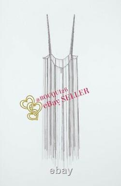 Zara Limited Edition Silver Metallic Bejewelled Rhinestone Top 4736/246 One Size