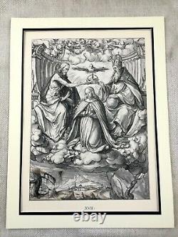 1911 Imprimer Fenêtre En Verre Peint Holbein Virgin Mary Antique Edition Limitée