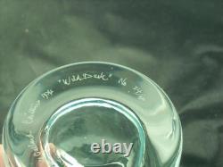 1974 Caithness CANARD SAUVAGE VERRE GRAVÉ David Gulland Édition Limitée Signée + Boîte