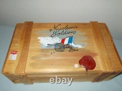 4 SOLDATS NAPOLÉONIENS ornements en verre / Kurt Adler / Boîte en bois / Collection Polonaise