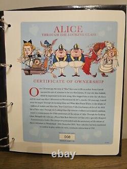 ALICE À TRAVERS LE MIROIR COUVERTURE DE TIMBRE ULTIME 50P ÉDITION LIMITÉE