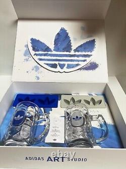 Adidas Édition Limitée RARE Renouvellement Cadeau Spécial Plateau à Glace en Verre Coréen