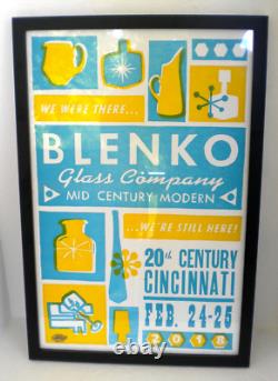 Affiche encadrée de l'édition limitée de la Blenko Glass Company #4 / 50