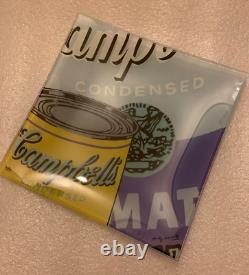 Andy Warhol Plat en verre Rosenthal édition limitée Boîtes de conserve de soupe Campbell's