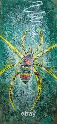 Art Décoratif Figuratif Moderne Contemporain Réalisme Pop Peinture Insecte Araignée