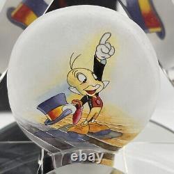 Art Disney en verre fin Jiminy Cricket Sculpture en verre peint à l'intérieur 116/495