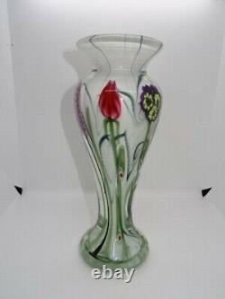 Attractive Edition Limitée Vandermark Studio Glass 11.25 Vase Merritt / Smarr