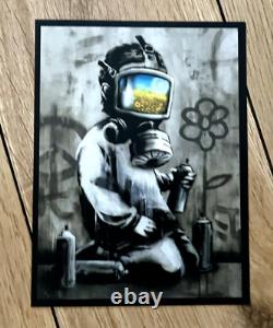 Autocollants Banksy, carte postale et lunettes 2D Édition limitée 2010 État neuf