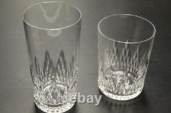 Baccarat Crystal Vintagetiffany Tumblers/bar Glasses Nemours Pattern, Ensemble De 16