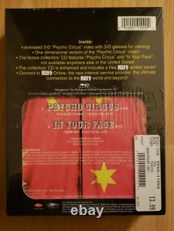 Baiser Psycho Circus Vidéo 3D avec Lunettes 3D- Édition Limitée CD ACE VHS 1998