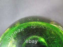 Beau Vintage Caithness Verre Paperweight Space Beacon Signed Ltd Edition