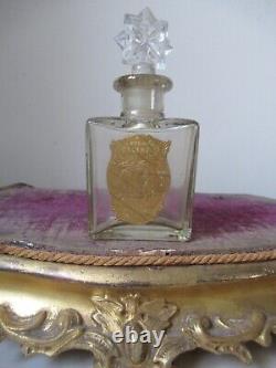Bouteille De Parfum De Verre Antique Rare Blondeau Et Cie Ltd Avec Boîte D'origine C1920