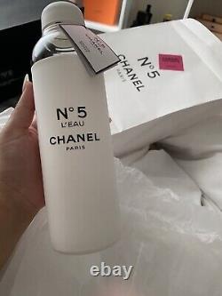 Bouteille d'eau en verre Chanel No 5 Collection Factory Edition Limitée COLLECTORS CC