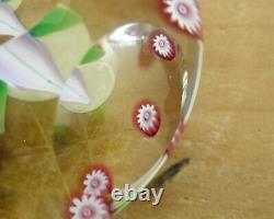 Boxed Ltd Ed Selkirk Glass Clematis Paperweight(54/250) Ph Cane 2 3/4